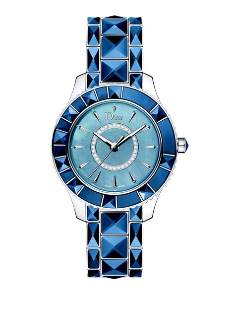 dior blue watch|Dior watch with diamonds price.